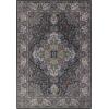Superior Damask Medallion Washable Rug, Cotton Backing, Pet & Kid Friendly, Easy Care, Classic Rugs for Dining, Living Room, Kitchen, Bedroom, Low Pile Area Rug, Jay Collection, 7′ x 10′, Blue(Flamingo – Black)