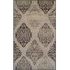 Superior Designer Amherst Collection Area Rug, 10mm Pile Height with Jute Backing, Scrolling Damask Medallion Pattern, Anti-Static, Water-Repellent Rugs – Grey, 5′ x 8′ Rug(Grey)