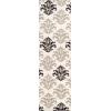 Superior Designer Casper Collection Area Rug, 8mm Pile Height with Jute Backing, Chic Tonal Damask Pattern, Anti-Static, Water-Repellent Rugs – Blue, 2’7″ x 8′ Runner Rug(Cream)