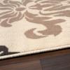 Superior Designer Casper Collection Area Rug, 8mm Pile Height with Jute Backing, Chic Tonal Damask Pattern, Anti-Static, Water-Repellent Rugs – Blue, 2’7″ x 8′ Runner Rug(Cream)