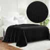 Superior Diamond Weave All-Season Cotton Blanket, Cover for Home, Couch, Bed, Soft, Warm Blankets, Boho Aesthetic, Comfy, Cozy, and Cute Covers, Decorative Bedding Essentials, Full/Queen, Chocolate(Black)