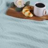 Superior Diamond Weave All-Season Cotton Blanket, Cover for Home, Couch, Bed, Soft, Warm Blankets, Boho Aesthetic, Comfy, Cozy, and Cute Covers, Decorative Bedding Essentials, Full/Queen, Chocolate(Aqua)