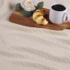 Superior Diamond Weave All-Season Cotton Blanket, Cover for Home, Couch, Bed, Soft, Warm Blankets, Boho Aesthetic, Comfy, Cozy, and Cute Covers, Decorative Bedding Essentials, Full/Queen, Chocolate(Ivory)