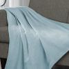 Superior Diamond Weave All-Season Cotton Blanket, Cover for Home, Couch, Bed, Soft, Warm Blankets, Boho Aesthetic, Comfy, Cozy, and Cute Covers, Decorative Bedding Essentials, Full/Queen, Chocolate(Aqua)