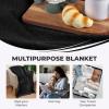 Superior Diamond Weave All-Season Cotton Blanket, Cover for Home, Couch, Bed, Soft, Warm Blankets, Boho Aesthetic, Comfy, Cozy, and Cute Covers, Decorative Bedding Essentials, Full/Queen, Chocolate(Black)