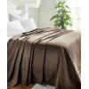 Superior Diamond Weave All-Season Cotton Blanket, Cover for Home, Couch, Bed, Soft, Warm Blankets, Boho Aesthetic, Comfy, Cozy, and Cute Covers, Decorative Bedding Essentials, Full/Queen, Chocolate(Chocolate)