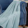 Superior Diamond Weave All-Season Cotton Blanket, Cover for Home, Couch, Bed, Soft, Warm Blankets, Boho Aesthetic, Comfy, Cozy, and Cute Covers, Decorative Bedding Essentials, Full/Queen, Chocolate(Aqua)