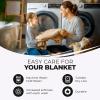 Superior Diamond Weave All-Season Cotton Blanket, Cover for Home, Couch, Bed, Soft, Warm Blankets, Boho Aesthetic, Comfy, Cozy, and Cute Covers, Decorative Bedding Essentials, Full/Queen, Chocolate(Black)