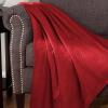 Superior Diamond Weave All-Season Cotton Blanket, Cover for Home, Couch, Bed, Soft, Warm Blankets, Boho Aesthetic, Comfy, Cozy, and Cute Covers, Decorative Bedding Essentials, Full/Queen, Chocolate(Burgundy)