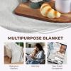 Superior Diamond Weave All-Season Cotton Blanket, Cover for Home, Couch, Bed, Soft, Warm Blankets, Boho Aesthetic, Comfy, Cozy, and Cute Covers, Decorative Bedding Essentials, Full/Queen, Chocolate(Platinum)