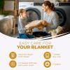 Superior Diamond Weave All-Season Cotton Blanket, Cover for Home, Couch, Bed, Soft, Warm Blankets, Boho Aesthetic, Comfy, Cozy, and Cute Covers, Decorative Bedding Essentials, Full/Queen, Chocolate(Yellow)