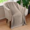 Superior Diamond Weave All-Season Cotton Blanket, Cover for Home, Couch, Bed, Soft, Warm Blankets, Boho Aesthetic, Comfy, Cozy, and Cute Covers, Decorative Bedding Essentials, Full/Queen, Chocolate(Khaki)