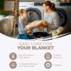 Superior Diamond Weave All-Season Cotton Blanket, Cover for Home, Couch, Bed, Soft, Warm Blankets, Boho Aesthetic, Comfy, Cozy, and Cute Covers, Decorative Bedding Essentials, Full/Queen, Chocolate(Khaki)