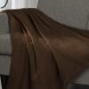 Superior Diamond Weave All-Season Cotton Blanket, Cover for Home, Couch, Bed, Soft, Warm Blankets, Boho Aesthetic, Comfy, Cozy, and Cute Covers, Decorative Bedding Essentials, Full/Queen, Chocolate(Chocolate)