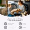 Superior Diamond Weave All-Season Cotton Blanket, Cover for Home, Couch, Bed, Soft, Warm Blankets, Boho Aesthetic, Comfy, Cozy, and Cute Covers, Decorative Bedding Essentials, Full/Queen, Chocolate(White)