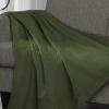 Superior Diamond Weave All-Season Cotton Blanket, Cover for Home, Couch, Bed, Soft, Warm Blankets, Boho Aesthetic, Comfy, Cozy, and Cute Covers, Decorative Bedding Essentials, Full/Queen, Chocolate(Forest Green)