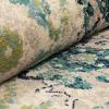 Superior Distressed Floral Corlie Area Rug, 5′ x 8′, Ivory(Ivory)