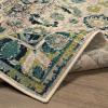 Superior Distressed Floral Corlie Area Rug, 5′ x 8′, Ivory(Ivory)