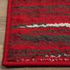Superior Dronfield Modern Abstract Indoor Area Rug for Living Room, Bedroom, Office, Kitchen, Dining, Washable Rugs, Jute Backing, Meldrick Collection, 7′ 10″ x 10′, Red(Red)