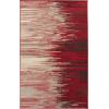 Superior Dronfield Modern Abstract Indoor Area Rug for Living Room, Bedroom, Office, Kitchen, Dining, Washable Rugs, Jute Backing, Meldrick Collection, 7′ 10″ x 10′, Red(Red)