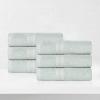 Superior Eco-Friendly Cotton 12-Piece Face Towel/Washcloth Set, Small, Fast Drying Towels for Face, Spa, Resort, Hotel, Hand, Shower, Guest Bathroom, Home, Airbnb, Apartment Essentials, Rosewood(Aqua Marine)