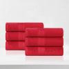 Superior Eco-Friendly Cotton 12-Piece Face Towel/Washcloth Set, Small, Fast Drying Towels for Face, Spa, Resort, Hotel, Hand, Shower, Guest Bathroom, Home, Airbnb, Apartment Essentials, Rosewood(Cranberry)