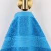 Superior Eco-Friendly Cotton 12-Piece Face Towel/Washcloth Set, Small, Fast Drying Towels for Face, Spa, Resort, Hotel, Hand, Shower, Guest Bathroom, Home, Airbnb, Apartment Essentials, Rosewood(Aster Blue)