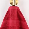 Superior Eco-Friendly Cotton 12-Piece Face Towel/Washcloth Set, Small, Fast Drying Towels for Face, Spa, Resort, Hotel, Hand, Shower, Guest Bathroom, Home, Airbnb, Apartment Essentials, Rosewood(Cranberry)