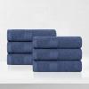 Superior Eco-Friendly Cotton 12-Piece Face Towel/Washcloth Set, Small, Fast Drying Towels for Face, Spa, Resort, Hotel, Hand, Shower, Guest Bathroom, Home, Airbnb, Apartment Essentials, Rosewood(Navy Blue)