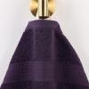 Superior Eco-Friendly Cotton 12-Piece Face Towel/Washcloth Set, Small, Fast Drying Towels for Face, Spa, Resort, Hotel, Hand, Shower, Guest Bathroom, Home, Airbnb, Apartment Essentials, Rosewood(Eggplant)