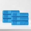 Superior Eco-Friendly Cotton 12-Piece Face Towel/Washcloth Set, Small, Fast Drying Towels for Face, Spa, Resort, Hotel, Hand, Shower, Guest Bathroom, Home, Airbnb, Apartment Essentials, Rosewood(Aster Blue)