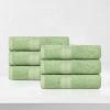 Superior Eco-Friendly Cotton 12-Piece Face Towel/Washcloth Set, Small, Fast Drying Towels for Face, Spa, Resort, Hotel, Hand, Shower, Guest Bathroom, Home, Airbnb, Apartment Essentials, Rosewood(Terrace Green)