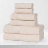 Superior Eco-Friendly Cotton 12-Piece Face Towel/Washcloth Set, Small, Fast Drying Towels for Face, Spa, Resort, Hotel, Hand, Shower, Guest Bathroom, Home, Airbnb, Apartment Essentials, Rosewood(Ivory)