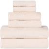 Superior Eco-Friendly Cotton 12-Piece Face Towel/Washcloth Set, Small, Fast Drying Towels for Face, Spa, Resort, Hotel, Hand, Shower, Guest Bathroom, Home, Airbnb, Apartment Essentials, Rosewood(Ivory)