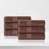 Superior Eco-Friendly Cotton 12-Piece Face Towel/Washcloth Set, Small, Fast Drying Towels for Face, Spa, Resort, Hotel, Hand, Shower, Guest Bathroom, Home, Airbnb, Apartment Essentials, Rosewood(Brown)