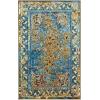 Superior Edgeworth Bakhtiari Mediterranean Indoor Area Rug for Living Room, Bedroom, Office, Kitchen, Dining, Washable Rugs, Foam Backing, Angeles Collection, 4′ x 6′, Green-Beige(4′ x 6′)