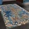 Superior Edgeworth Bakhtiari Mediterranean Indoor Area Rug for Living Room, Bedroom, Office, Kitchen, Dining, Washable Rugs, Foam Backing, Angeles Collection, 4′ x 6′, Green-Beige(2′ x 3′)