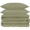 Superior Egyptian Cotton 1500 TC Duvet Cover Set – Luxurious Comforter Covers, Soft Bedding Essentials, Secure Button Closure, Includes 1 Duvet Cover & 2 Shams, King/California King, Black(Sage – Z)