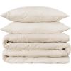 Superior Egyptian Cotton 1500 TC Duvet Cover Set – Luxurious Comforter Covers, Soft Bedding Essentials, Secure Button Closure, Includes 1 Duvet Cover & 2 Shams, King/California King, Black(Ivory – Z)