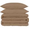 Superior Egyptian Cotton 1500 TC Duvet Cover Set – Luxurious Comforter Covers, Soft Bedding Essentials, Secure Button Closure, Includes 1 Duvet Cover & 2 Shams, King/California King, Black(Taupe – Z)