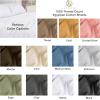 Superior Egyptian Cotton 1500 TC Duvet Cover Set – Luxurious Comforter Covers, Soft Bedding Essentials, Secure Button Closure, Includes 1 Duvet Cover & 2 Shams, King/California King, Black(Medium Blue – Z)