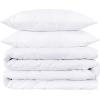 Superior Egyptian Cotton 1500 TC Duvet Cover Set – Luxurious Comforter Covers, Soft Bedding Essentials, Secure Button Closure, Includes 1 Duvet Cover & 2 Shams, King/California King, Black(White – Z)