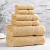 Superior Egyptian Cotton 2-Piece Bath Sheet Towel Set, Oversized Body Towels For Adults And Kids, Large Towel For Bath, Shower, Guest Bathroom, Spa, Gym, Resort, Essentials, Airbnb, Peach(Gold)