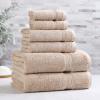 Superior Egyptian Cotton 2-Piece Bath Sheet Towel Set, Oversized Body Towels For Adults And Kids, Large Towel For Bath, Shower, Guest Bathroom, Spa, Gym, Resort, Essentials, Airbnb, Peach(Taupe)