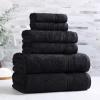 Superior Egyptian Cotton 2-Piece Bath Sheet Towel Set, Oversized Body Towels For Adults And Kids, Large Towel For Bath, Shower, Guest Bathroom, Spa, Gym, Resort, Essentials, Airbnb, Peach(Black)