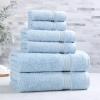 Superior Egyptian Cotton 2-Piece Bath Sheet Towel Set, Oversized Body Towels For Adults And Kids, Large Towel For Bath, Shower, Guest Bathroom, Spa, Gym, Resort, Essentials, Airbnb, Peach(Light Blue)