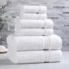 Superior Egyptian Cotton 2-Piece Bath Sheet Towel Set, Oversized Body Towels For Adults And Kids, Large Towel For Bath, Shower, Guest Bathroom, Spa, Gym, Resort, Essentials, Airbnb, Peach(White)