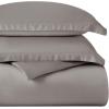 Superior Egyptian Cotton 300 Thread Count Duvet Cover Set, Soft Comforter Covers, Luxury Bedding Essentials, Button Closure, Includes 1 Duvet Cover, 1 Pillow Sham, Twin, Teal(Grey – Z)