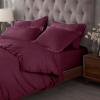 Superior Egyptian Cotton 300 Thread Count Duvet Cover Set, Soft Comforter Covers, Luxury Bedding Essentials, Button Closure, Includes 1 Duvet Cover, 1 Pillow Sham, Twin, Teal(Plum – Z)