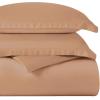 Superior Egyptian Cotton 300 Thread Count Duvet Cover Set, Soft Comforter Covers, Luxury Bedding Essentials, Button Closure, Includes 1 Duvet Cover, 1 Pillow Sham, Twin, Teal(Beige – Z)